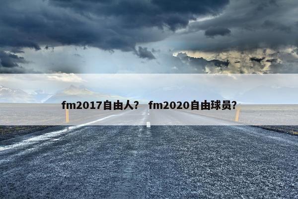 fm2017自由人？ fm2020自由球员？