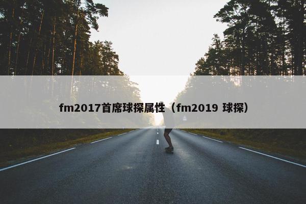 fm2017首席球探属性（fm2019 球探）