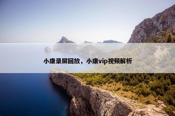 小康录屏回放，小康vip视频解析
