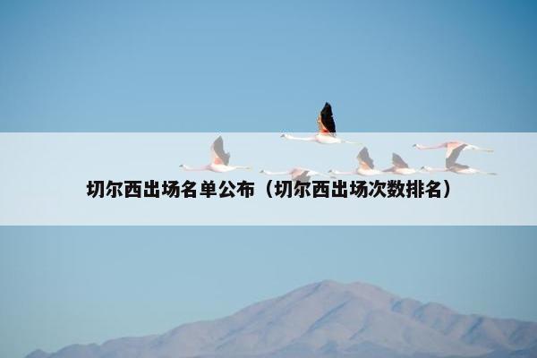 切尔西出场名单公布（切尔西出场次数排名）