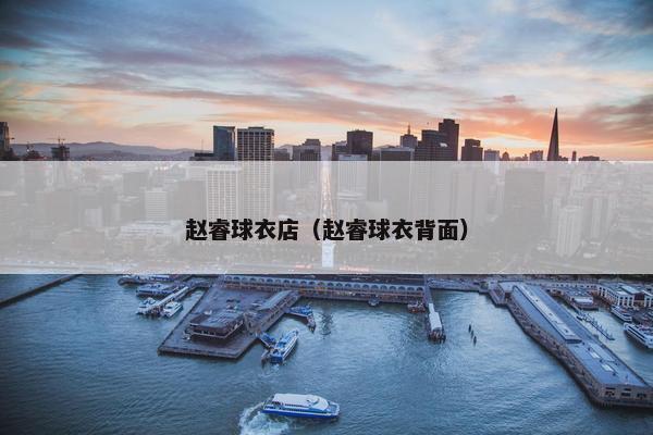 赵睿球衣店（赵睿球衣背面）