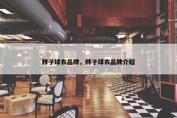 胖子球衣品牌，胖子球衣品牌介绍