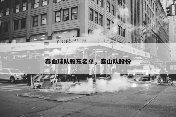 泰山球队股东名单，泰山队股份