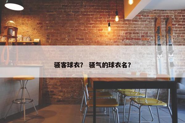 骚客球衣？ 骚气的球衣名？