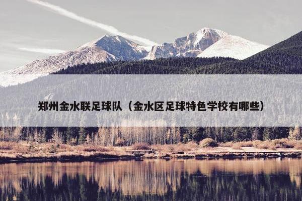 郑州金水联足球队（金水区足球特色学校有哪些）