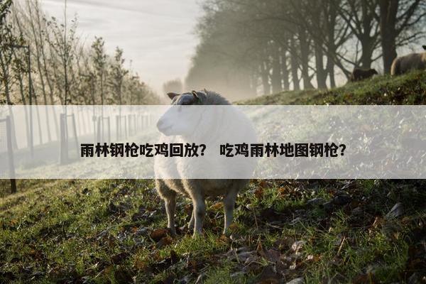 雨林钢枪吃鸡回放？ 吃鸡雨林地图钢枪？