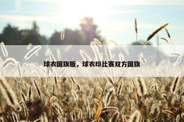 球衣国旗版，球衣印比赛双方国旗