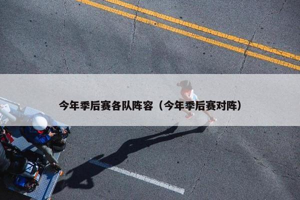 今年季后赛各队阵容（今年季后赛对阵）