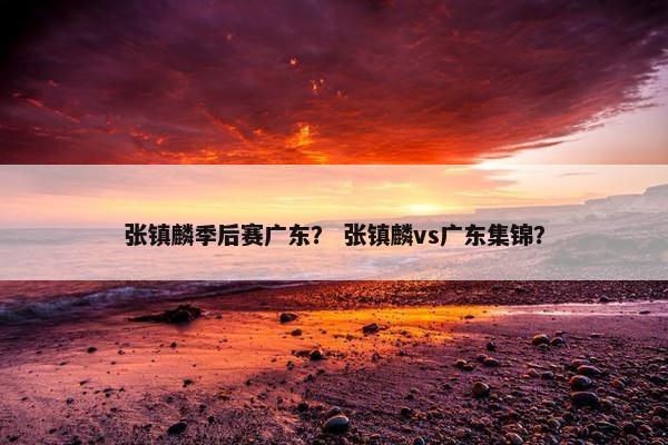 张镇麟季后赛广东？ 张镇麟vs广东集锦？