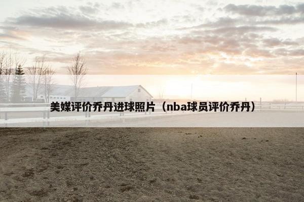 美媒评价乔丹进球照片（nba球员评价乔丹）