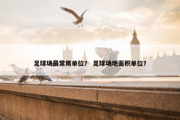 足球场最常用单位？ 足球场地面积单位？