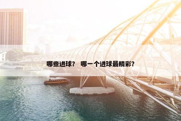 哪些进球？ 哪一个进球最精彩？