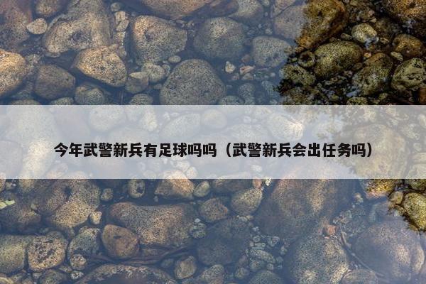 今年武警新兵有足球吗吗（武警新兵会出任务吗）