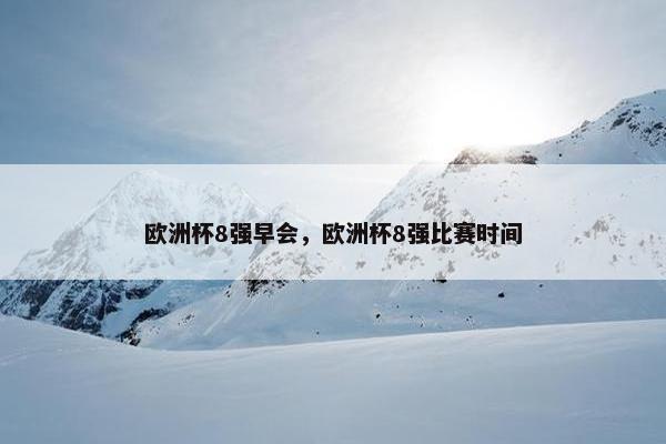 欧洲杯8强早会，欧洲杯8强比赛时间
