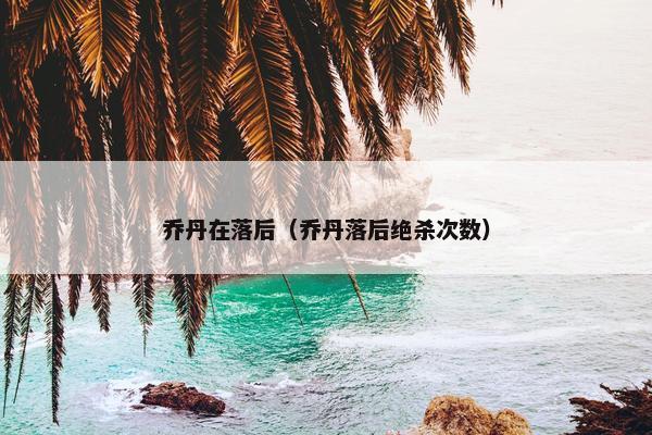 乔丹在落后（乔丹落后绝杀次数）