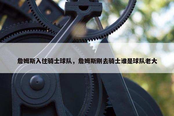 詹姆斯入住骑士球队，詹姆斯刚去骑士谁是球队老大