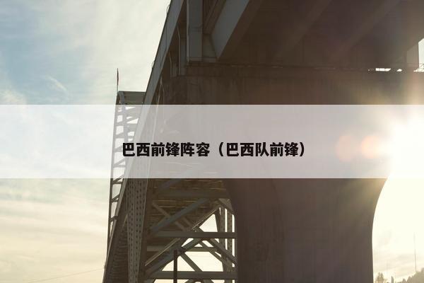 巴西前锋阵容（巴西队前锋）