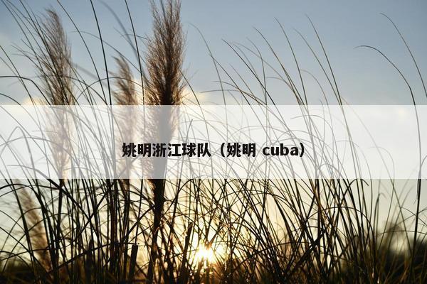 姚明浙江球队（姚明 cuba）