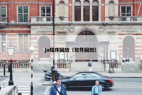 ja程序回放（软件回放）