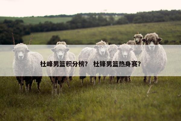 杜峰男篮积分榜？ 杜锋男篮热身赛？