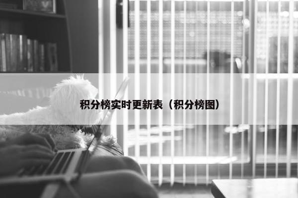 积分榜实时更新表（积分榜图）