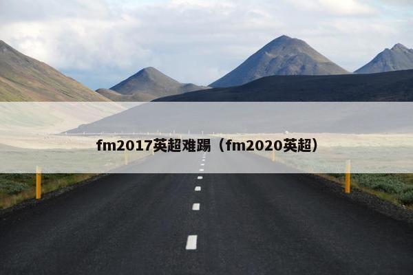 fm2017英超难踢（fm2020英超）