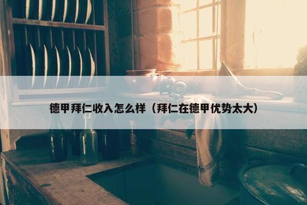 德甲拜仁收入怎么样（拜仁在德甲优势太大）
