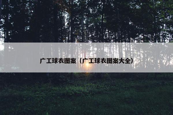 广工球衣图案（广工球衣图案大全）