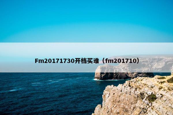 Fm20171730开档买谁（fm201710）