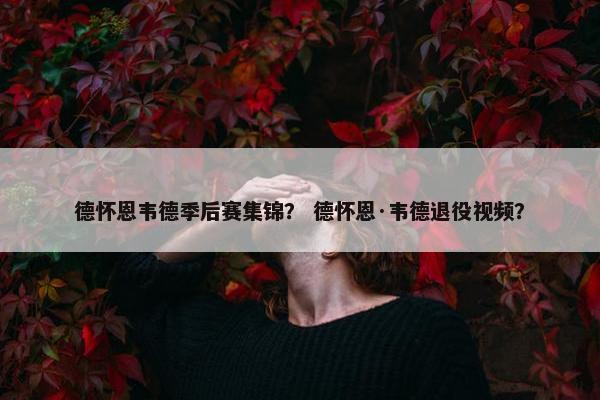 德怀恩韦德季后赛集锦？ 德怀恩·韦德退役视频？