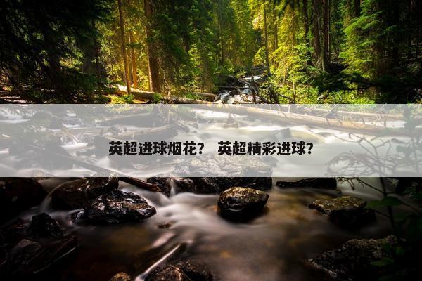 英超进球烟花？ 英超精彩进球？