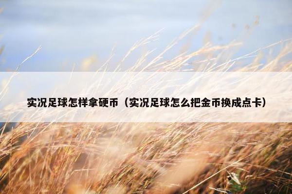 实况足球怎样拿硬币（实况足球怎么把金币换成点卡）