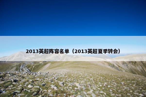 2013英超阵容名单（2013英超夏季转会）