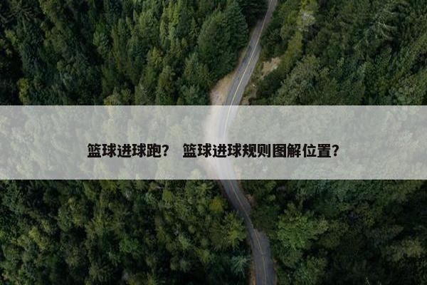 篮球进球跑？ 篮球进球规则图解位置？