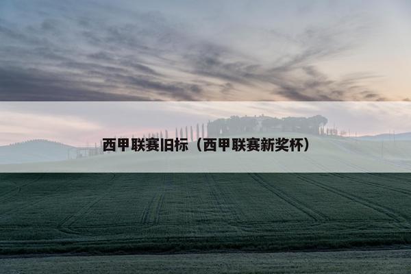 西甲联赛旧标（西甲联赛新奖杯）