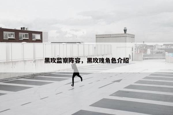 黑玫监察阵容，黑玫瑰角色介绍