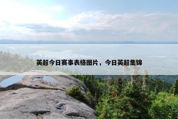 英超今日赛事表格图片，今日英超集锦