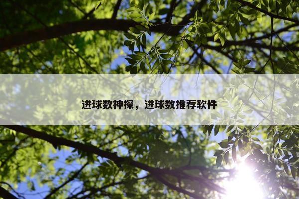 进球数神探，进球数推荐软件