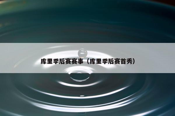 库里季后赛赛事（库里季后赛首秀）