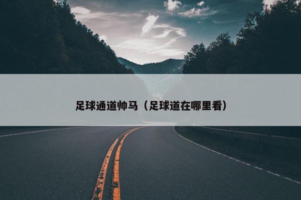 足球通道帅马（足球道在哪里看）