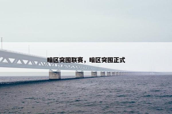 暗区突围联赛，暗区突围正式