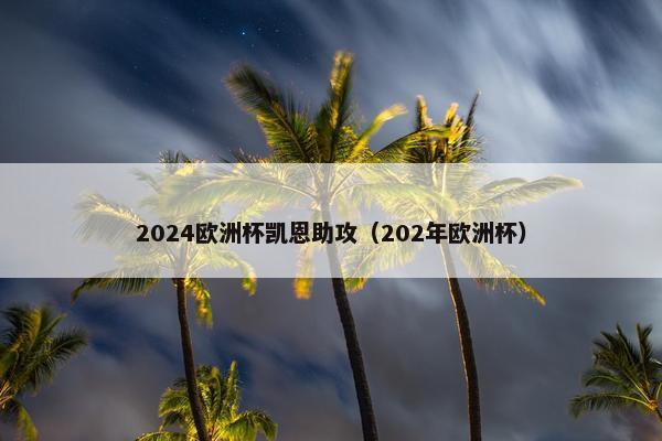 2024欧洲杯凯恩助攻（202年欧洲杯）