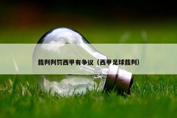 裁判判罚西甲有争议（西甲足球裁判）