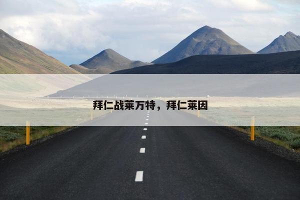 拜仁战莱万特，拜仁莱因