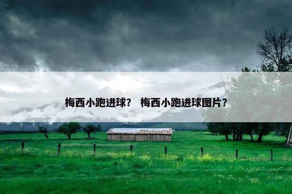 梅西小跑进球？ 梅西小跑进球图片？