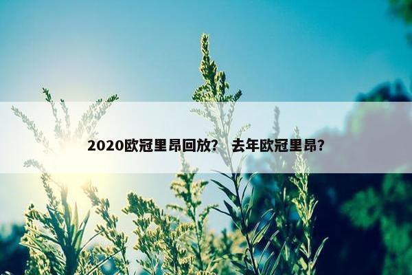 2020欧冠里昂回放？ 去年欧冠里昂？