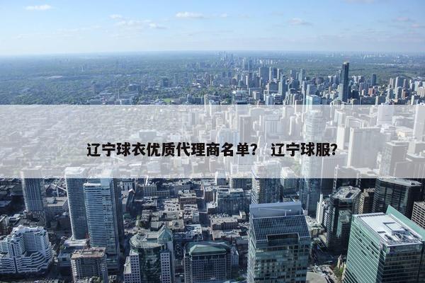 辽宁球衣优质代理商名单？ 辽宁球服？