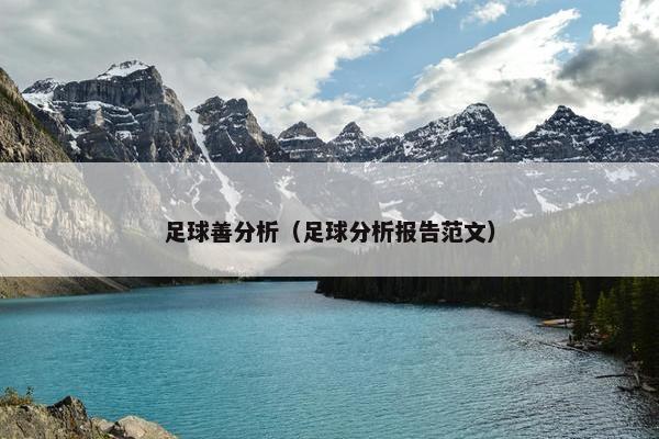足球善分析（足球分析报告范文）