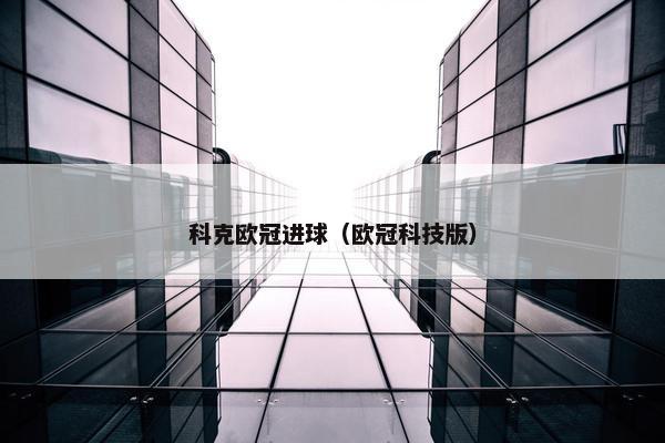 科克欧冠进球（欧冠科技版）
