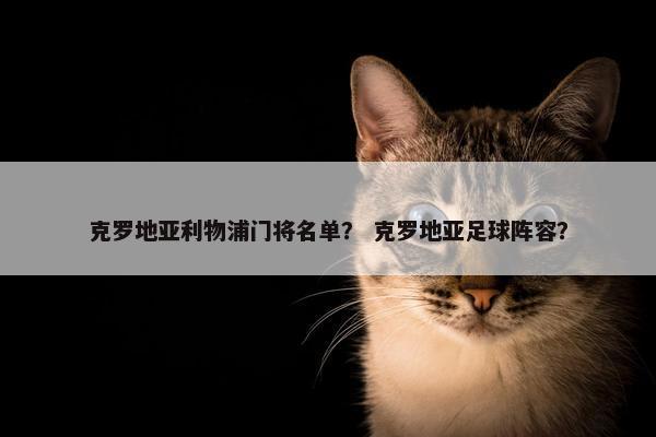克罗地亚利物浦门将名单？ 克罗地亚足球阵容？